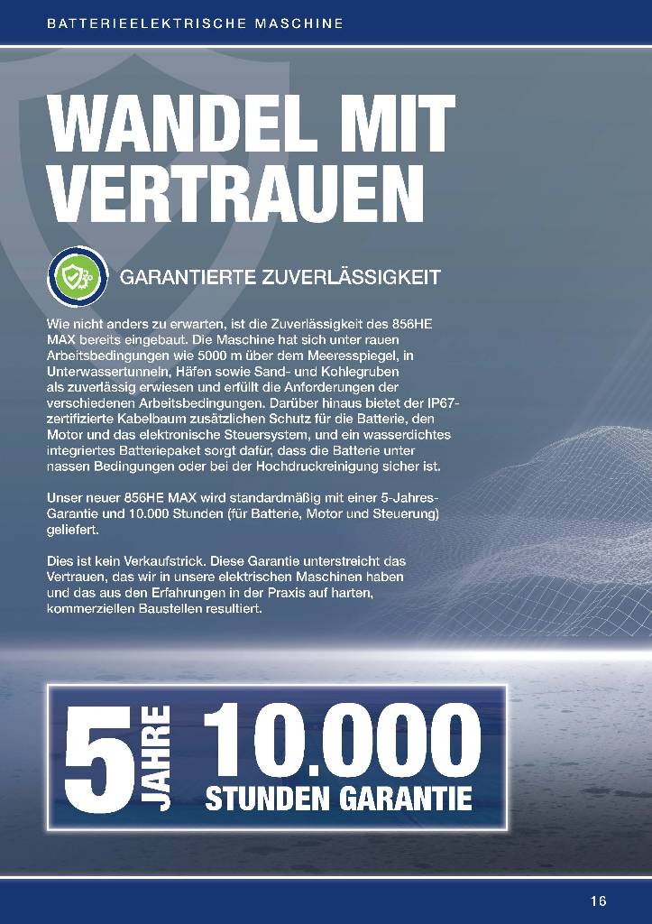 LiuGong 856 HE vollelektrisch, 21.000 kg, 3.5 cbm
