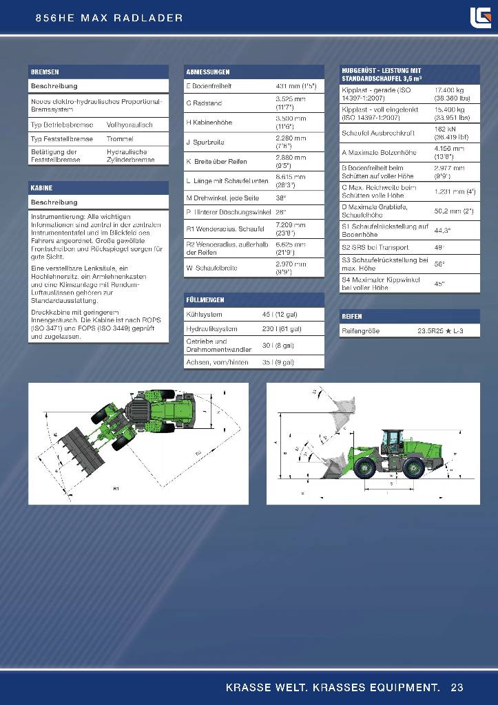 LiuGong 856 HE vollelektrisch, 21.000 kg, 3.5 cbm