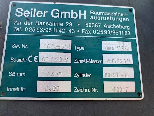 Seiler (2654) 2.5 cbm Seiler Schaufel / bucket